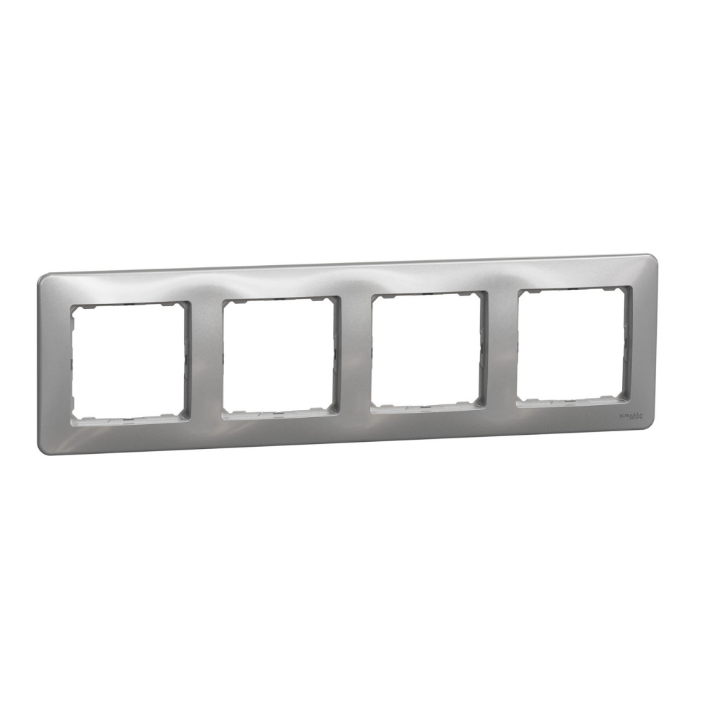 Рамка 4-я универсальная Schneider Electric Sedna Design Алюминиевая SDD313804